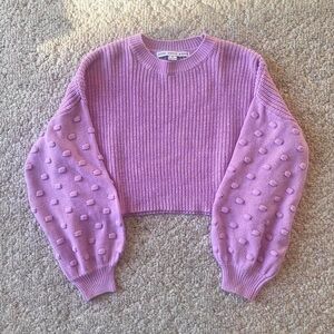 HYFVE Purple Crop Sweater